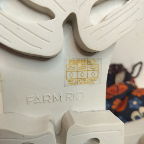 FARM RIO Lug Sole Puffer Bootie Pineapple Flower Women's 9 Chunky Floral Quilted - Picture 15 of 16